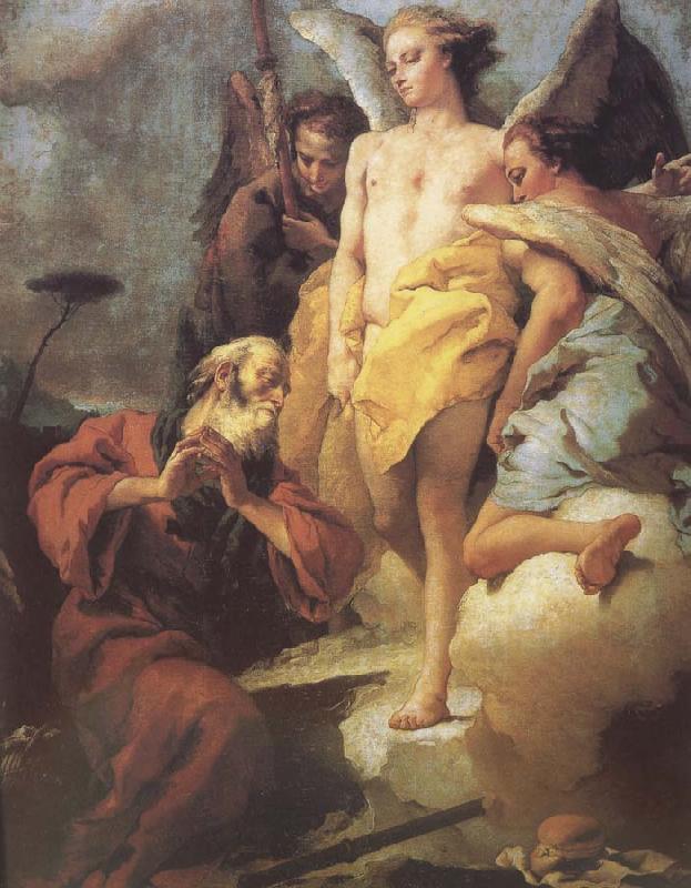 Giovanni Battista Tiepolo Abraham and Angels oil painting picture